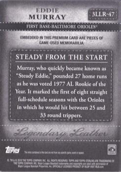 2010 Topps Sterling - Legendary Leather Relics Triple #3LLR-47 Eddie Murray Back