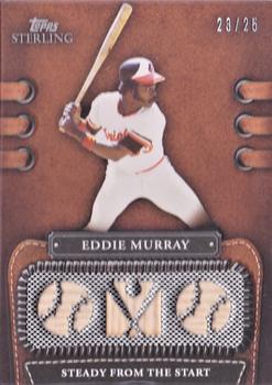 2010 Topps Sterling - Legendary Leather Relics Triple #3LLR-47 Eddie Murray Front