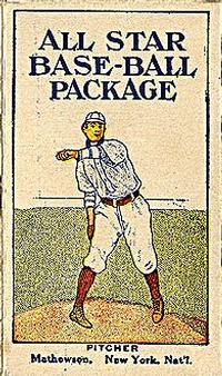 1910 J.H. Dockman & Son All-Star Baseball #NNO Christy Mathewson Front