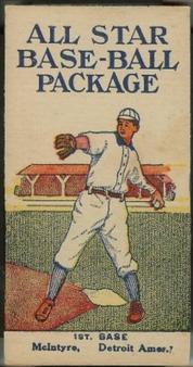 1910 J.H. Dockman & Son All-Star Baseball #NNO Matty McIntyre Front