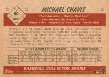 2019 Bowman Heritage #53VR-17 Michael Chavis Back
