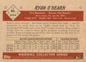 2019 Bowman Heritage #53VR-28 Ryan O'Hearn Back