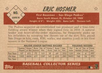 2019 Bowman Heritage #53VR-70 Eric Hosmer Back