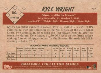 2019 Bowman Heritage #53VR-109 Kyle Wright Back