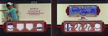 2010 Topps Sterling - Postseason Relic Eight Autographs #SPSAR-2 Robin Yount Front
