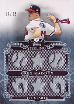 2010 Topps Sterling - Sterling Stats Relics Six #SSR-71 Greg Maddux Front