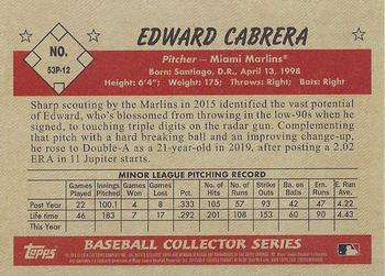 2019 Bowman Heritage - Prospects #53P-12 Edward Cabrera Back