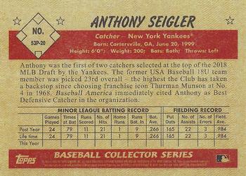 2019 Bowman Heritage - Prospects #53P-20 Anthony Seigler Back
