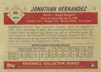 2019 Bowman Heritage - Prospects #53P-96 Jonathan Hernandez Back