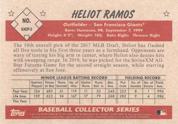 2019 Bowman Heritage - Chrome Prospects #53CP-3 Heliot Ramos Back