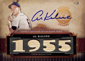 2010 Topps Sterling - Touched By Greatness Relic Quad Autographs #4TBGAR-19 Al Kaline Front