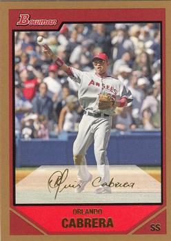 2007 Bowman - Gold #89 Orlando Cabrera Front