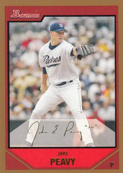 2007 Bowman - Gold #102 Jake Peavy Front