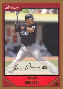 2007 Bowman - Gold #195 Vernon Wells Front
