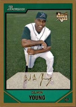 2007 Bowman - Gold #201 Delmon Young Front