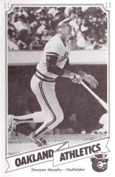 1987 Oakland Athletics Smokey Bear Color-Grams Postcards - Photo Card #NNO Dwayne Murphy Front