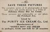 1927 Honey Boy Ice Cream (FC59) #3 Carson McVey Back