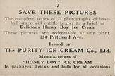 1927 Honey Boy Ice Cream (FC59) #7 Jimmy Bradley Back