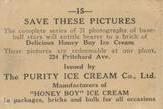 1927 Honey Boy Ice Cream (FC59) #15 Harry Heilmann Back