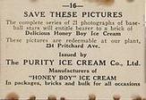 1927 Honey Boy Ice Cream (FC59) #16 Heinie Groh Back