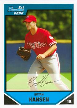 2007 Bowman - Prospects #BP43 Bryan Hansen Front