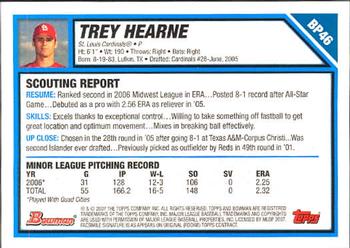 2007 Bowman - Prospects #BP46 Trey Hearne Back