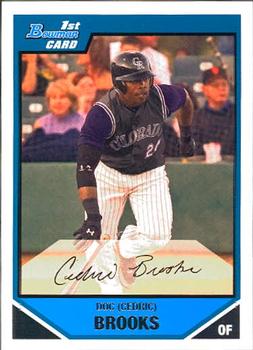 2007 Bowman - Prospects #BP62 Doc (Cedric) Brooks Front