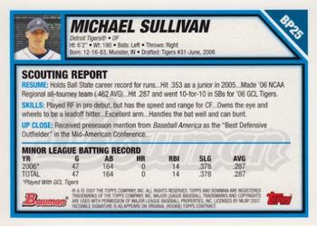 2007 Bowman - Prospects #BP25 Michael Sullivan Back