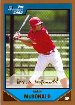 2007 Bowman - Prospects Gold #BP9 Darin McDonald Front