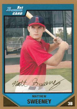 2007 Bowman - Prospects Gold #BP11 Matthew Sweeney Front