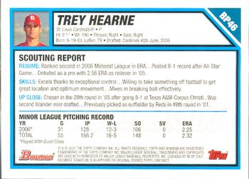 2007 Bowman - Prospects Gold #BP46 Trey Hearne Back