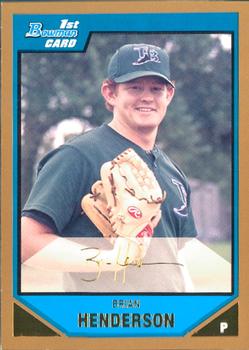 2007 Bowman - Prospects Gold #BP56 Brian Henderson Front