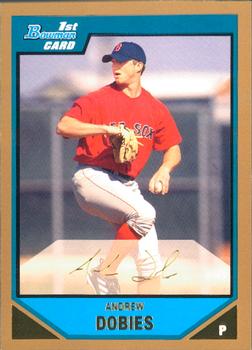2007 Bowman - Prospects Gold #BP93 Andrew Dobies Front
