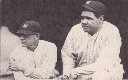 1974 TCMA The Babe Postcards #NNO Babe Ruth / Miller Huggins Front