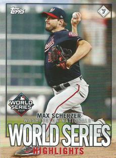 2020 Topps Stickers #7 Max Scherzer Front