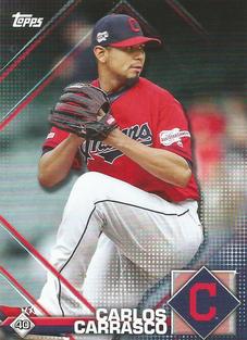 2020 Topps Stickers #40 Carlos Carrasco Front