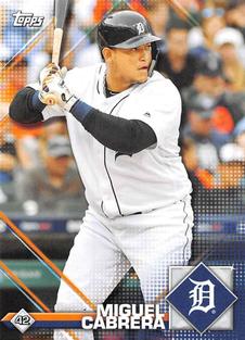 2020 Topps Stickers #42 Miguel Cabrera Front