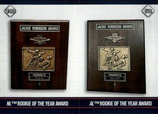 2020 Topps Stickers #58 / 198 AL Rookie of the Year Award / NL Rookie of the Year Award Front