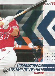 2020 Topps Stickers #122 Mike Trout Front