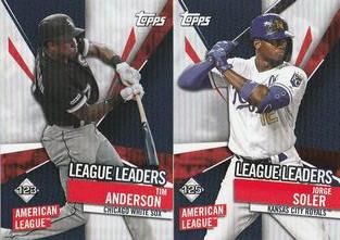 2020 Topps Stickers #123 / 125 Tim Anderson / Jorge Soler Front