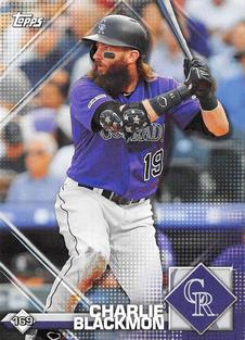 2020 Topps Stickers #169 Charlie Blackmon Front