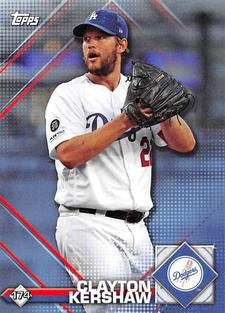 2020 Topps Stickers #174 Clayton Kershaw Front