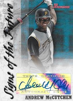 2007 Bowman - Signs of the Future #SOF-AM Andrew McCutchen Front