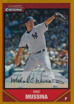 2007 Bowman Chrome - Gold Refractors #109 Mike Mussina Front