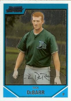 2007 Bowman Chrome - Prospects #BC128 Nick DeBarr Front