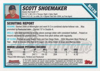 2007 Bowman Chrome - Prospects #BC138 Scott Shoemaker Back