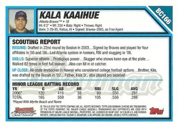 2007 Bowman Chrome - Prospects #BC166 Kala Ka'aihue Back