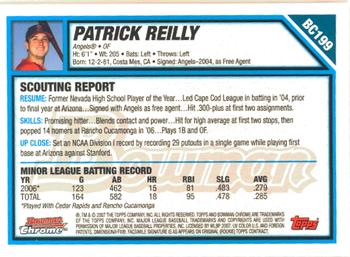 2007 Bowman Chrome - Prospects #BC199 Patrick Reilly Back