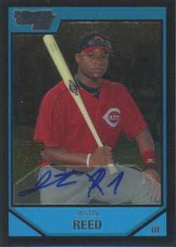 2007 Bowman Chrome - Prospects #BC229 Justin Reed Front