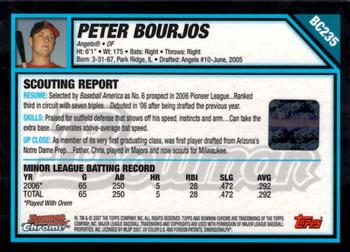 2007 Bowman Chrome - Prospects #BC235 Peter Bourjos Back